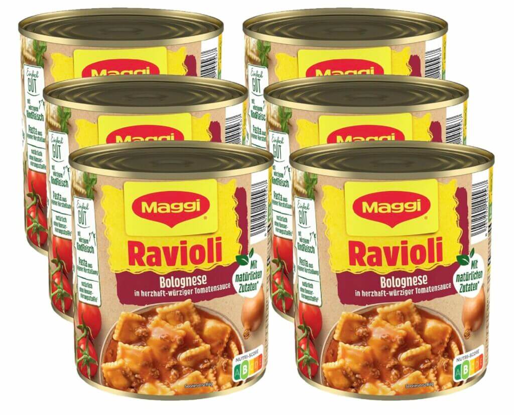 MAGGI Ravioli Bolognese 6 x 800 g – 26% Rabatt