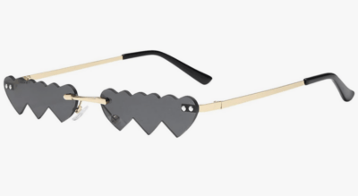 Herzförmige Party-Sonnenbrille mit UV Schutz