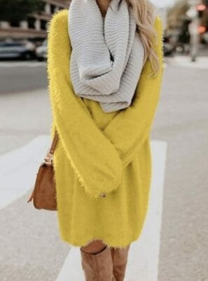 Pulloverkleid im Oversize Stil