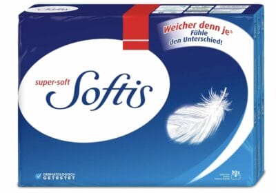 Softis 4-lagige Taschentücher, auch für empfindliche Nasen 