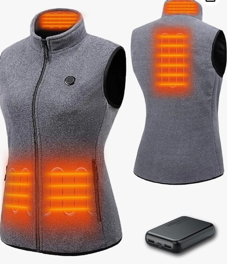 HEWINZE Fleece Beheizbare Weste – 67% Rabatt