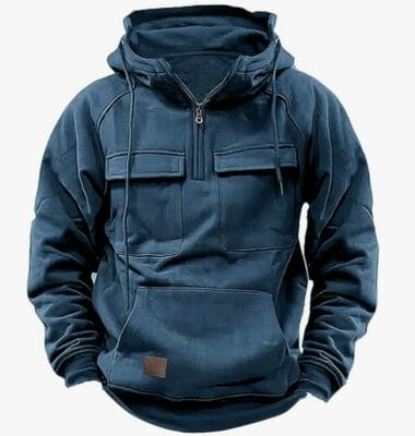 BAOFU 1/4 Zipper Hoodie für Herren mit Kapuze