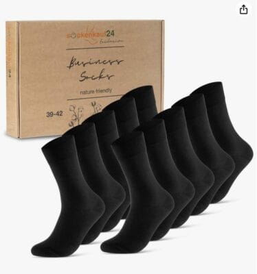 Erlebe erstklassigen Tragekomfort mit unserem hochwertigen 10er-Pack Premium-Socken aus gekämmter Baumwolle.