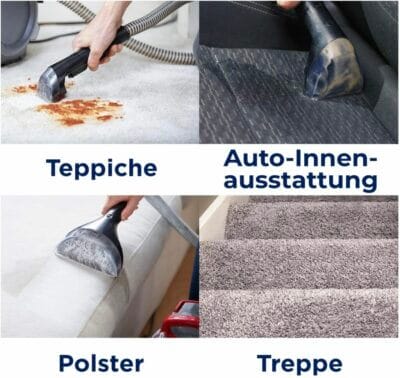 BISSELL SpotClean Pet Pro: Ideal für Haustiere, leistungsstark, kompakt. Perfekt für Teppiche, Auto, inkl. Zubehör.