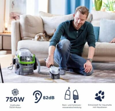 BISSELL SpotClean Pet Pro: Ideal für Haustier-Flecken auf Teppichen & Polstern. Leistungsstark, leicht, inkl. Zubehör.