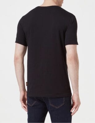 BOSS Herren T-Shirt: Eleganter Black Print, 100% Baumwolle. Zeitloser Stil und Komfort für jede Gelegenheit.