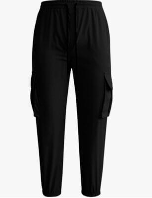 Cargohose für Herren mit 6 Taschen, elastischer Taille und Slim Fit Design für jede Jahreszeit.
