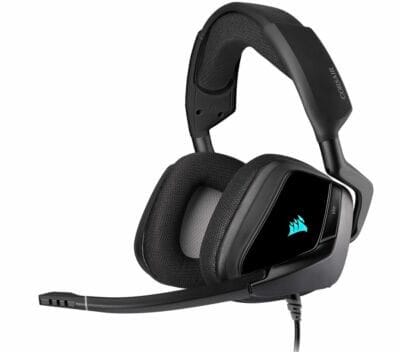 Corsair Void Elite RGB: Immersiver 7.1 Surround Sound, personalisierte RGB, komfortable Ohrpolster. Kompatibel mit vielen Geräten.