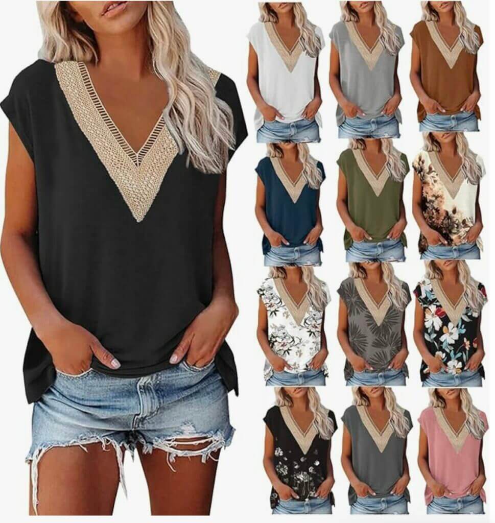 Damen Sommer T-Shirt – 50% Rabatt