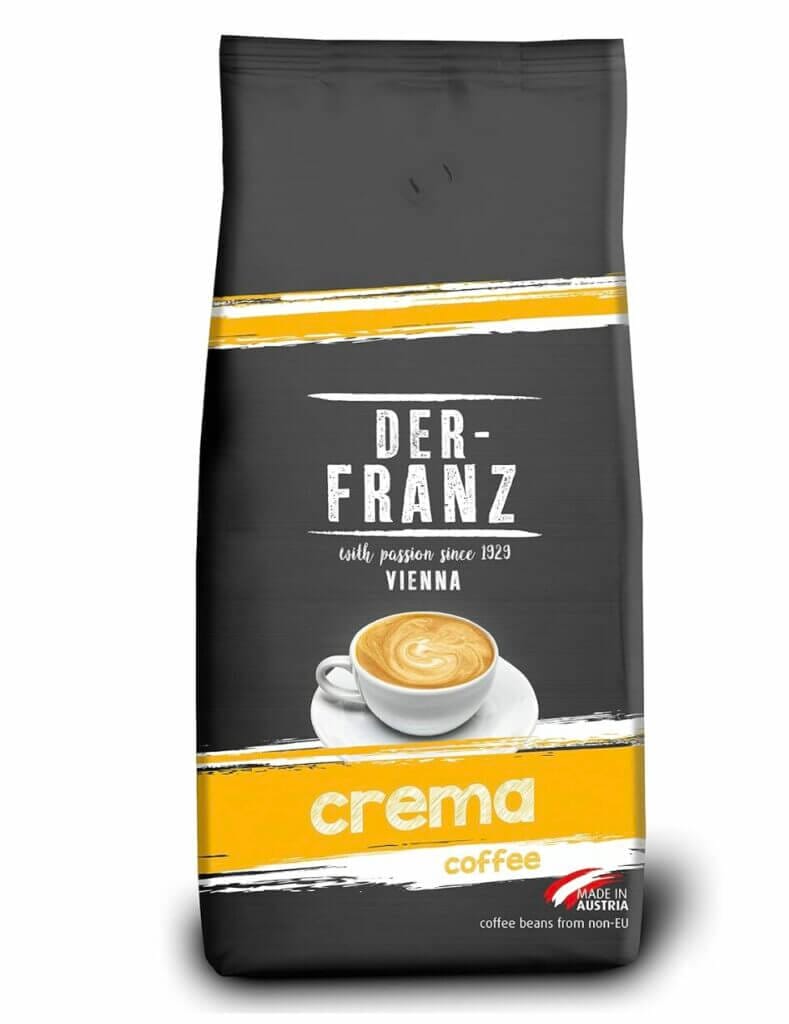 Der-Franz Crema Kaffee, ganze Bohne (1000 g) – 53% Rabatt