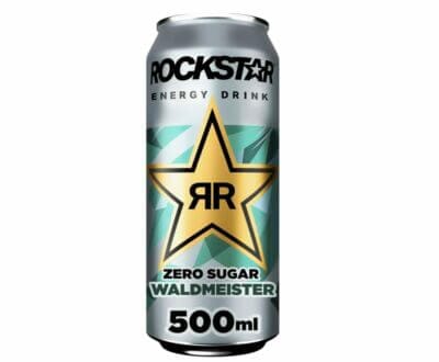 Rockstar Energy Drink Waldmeister: Belebender Energiekick, koffein- und taurinhaltig, 12 x 500ml. Perfekt für Aktive.