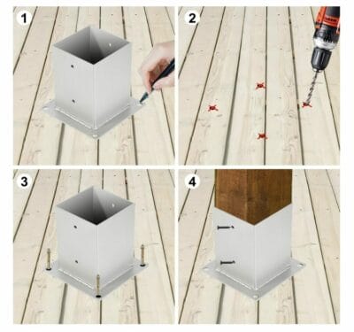 Stabile Pfostenträger - Ideal für Bau- und Gartenprojekte. Jetzt erhältlich für sichere Befestigungslösungen!