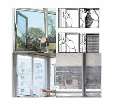 Effektiver Insektenschutz: Fliegengitter für Fenster bis 130x150cm. Kinderleichte Montage, robustes Material.