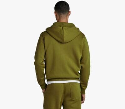 Entdecke das G-STAR RAW Herren Premium Core Hooded Zip Thru Sweatshirt in Tobacco. Stilvoll und funktional.