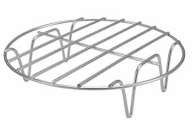 Vielseitiges Airfryer Zubehör für knusprige Ergebnisse. Grillrost und Dämpfrack aus Edelstahl.