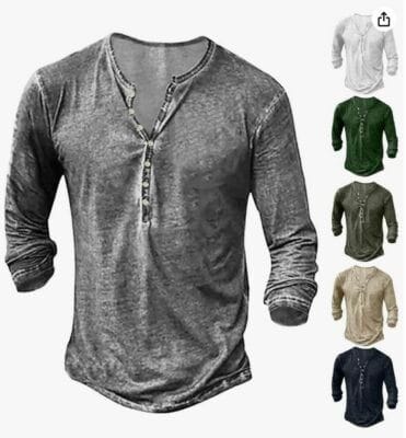 Stilvoll und vielseitig: Hol dir das Henley-Shirt für zeitlosen Charme und angenehmen Tragekomfort!