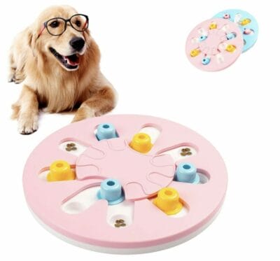 SUOXU Hunde Spielzeug: Interaktives Spielzeug für Hunde, das Futteraufnahme verlangsamt und IQ verbessert.