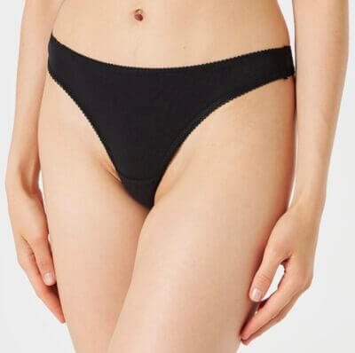 Genieße Komfort und Eleganz: Iris & Lilly Damen Tanga-Unterwäsche Baumwolle 5er-Pack für den perfekten Sitz.