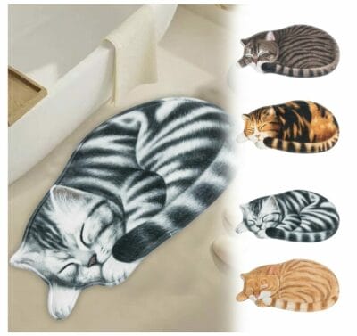 Katzen Fußmatte: Niedliches Design, praktisch und rutschfest. Begrüße deine Gäste stilvoll!