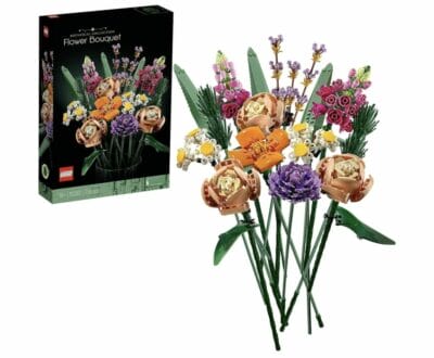 LEGO Icons Blumenstrauß: Künstliche Blumen aus LEGO für Erwachsene, beeindruckende Home-Deko und Valentinstagsgeschenk.