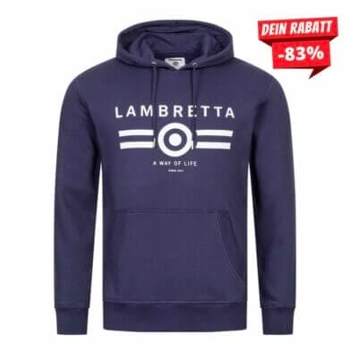 Stilvoller Lambretta Logo Herren Hoodie - Perfekte Mischung aus Komfort und Eleganz. Jetzt kaufen!
