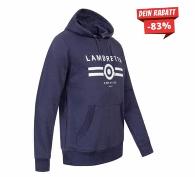 Stilvoller Lambretta Logo Herren Hoodie - Perfekte Mischung aus Komfort und Eleganz. Jetzt kaufen!