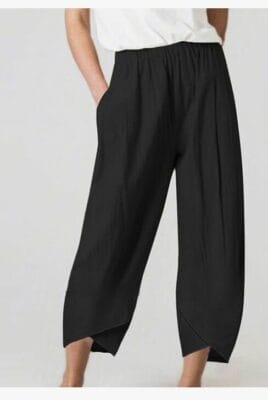 Leichte Leinenhose: Sommerlicher Style für Damen und Herren. Atmungsaktiver Stoff für angenehmes Tragegefühl.