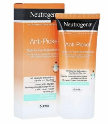 Effektive Anti-Pickel-Gesichtscreme mit Aloe Vera und Salicylsäure für klare, feuchtigkeitsspendende Haut.