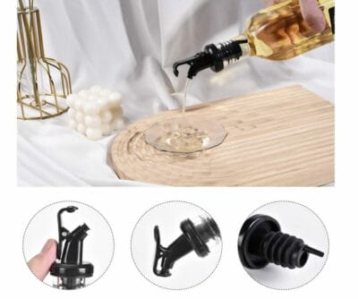 Praktisches Ölflaschen-Set: Hochwertiges Glas, 500ml, mit Trichter und Korken-Ölausgießer. Jetzt ordentlich und stilvoll aufbewahren!