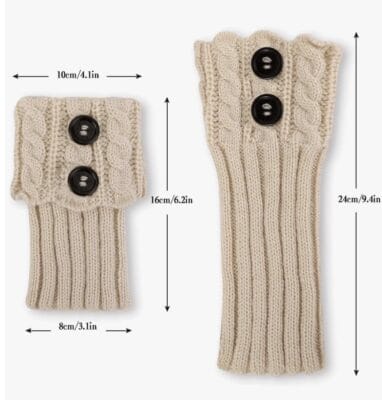PHOGARY Stulpen Damen: Winter Beinwärmer mit Knöpfen. Stil & Wärme für Deine Stiefel. Hol sie Dir!