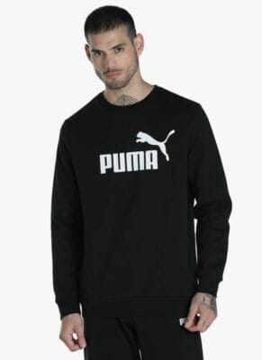 PUMA Herren ESS Big Logo Crew FL Sweatshirt