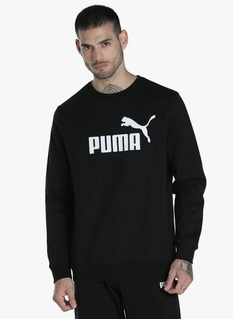 PUMA Herren ESS Big Logo Crew FL Sweatshirt – 60% Rabatt