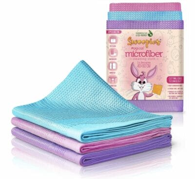 Swoopies®: Premium Mikrofasertücher für streifenfreie Reinigung in Küche, Bad & Auto. Entdecke die Magie!