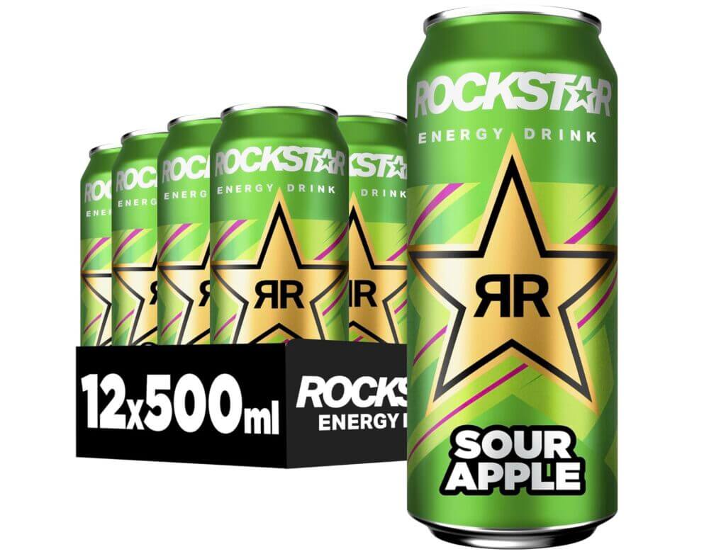 Rockstar Energy Drink Sour Apple 12 x 500ml – 25% Rabatt