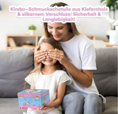 Jewelkeeper Schmuckkästchen mit Meerjungfrau: Musikalisch, kreativitätsfördernd, sicher. Ideal als Geschenk, erfüllt höchste Standards.