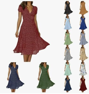 Stilvoll und luftig: Sommerkleid Damen Lang - Perfekt für sonnige Tage und entspannte Abende!