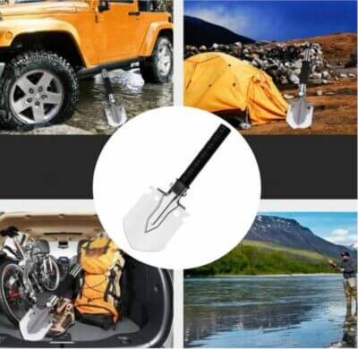 Klappspaten mit rutschfestem Griff