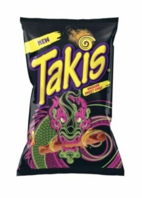 Cyngert Takis Dragon: Süß-scharfe gerollte Tortilla Chips für unterwegs. Einzigartiger Genuss! Jetzt probieren!