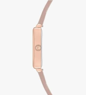 Tamaris Damen Uhr in Rosa: Elegantes Design, IP Roségold, Silikonarmband, wasserdicht, in Geschenkverpackung.