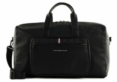 Tommy Hilfiger Herren Reisetasche: Stilvoll, funktional, für jede Gelegenheit. Zeitloses Design in Schwarz.