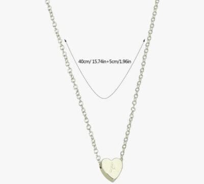 WOGOYO Halskette mit Buchstabenanhänger: Personalisierter Edelstahl-Schmuck, A-Z. Minimalistisch, elegant und perfekt für jeden Anlass.