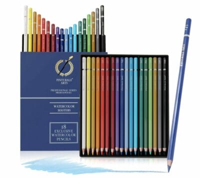 Pinturale Arts 18 Aquarellstifte Set in vielen Farben