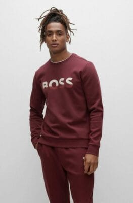 BOSS Herren Salbo 1 Sweatshirt in red