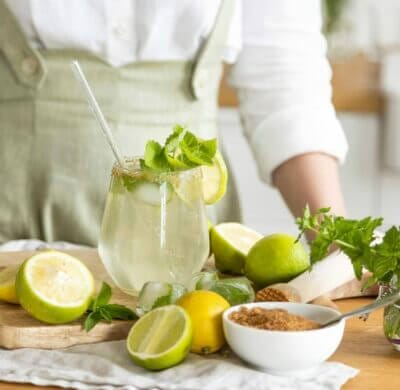 Cocktail Kräuter Set Serviervorschlag
