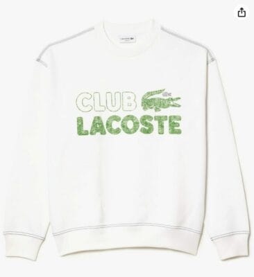 Lacoste herren sweatshirt club Lacoste