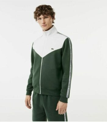 Lacoste Herren Sweatshirt mit Stehkragen und Reißverschluss