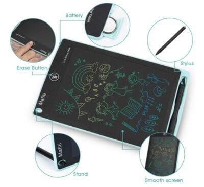 Schreibtafel LCD Schreibtafel LCD Detailansicht mit Zubehör