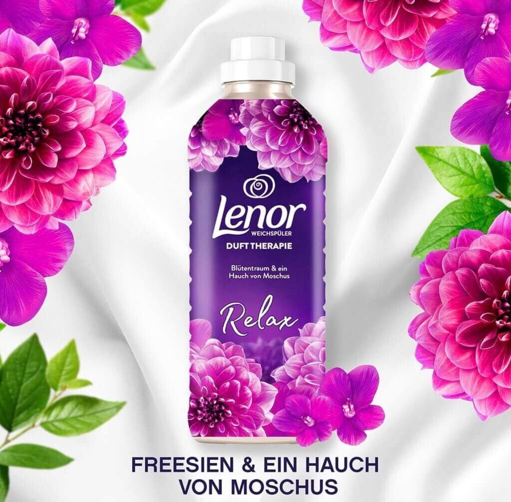 Lenor Weichspüler Amethyst Blütentraum, 32 Waschladungen – 26% Rabatt