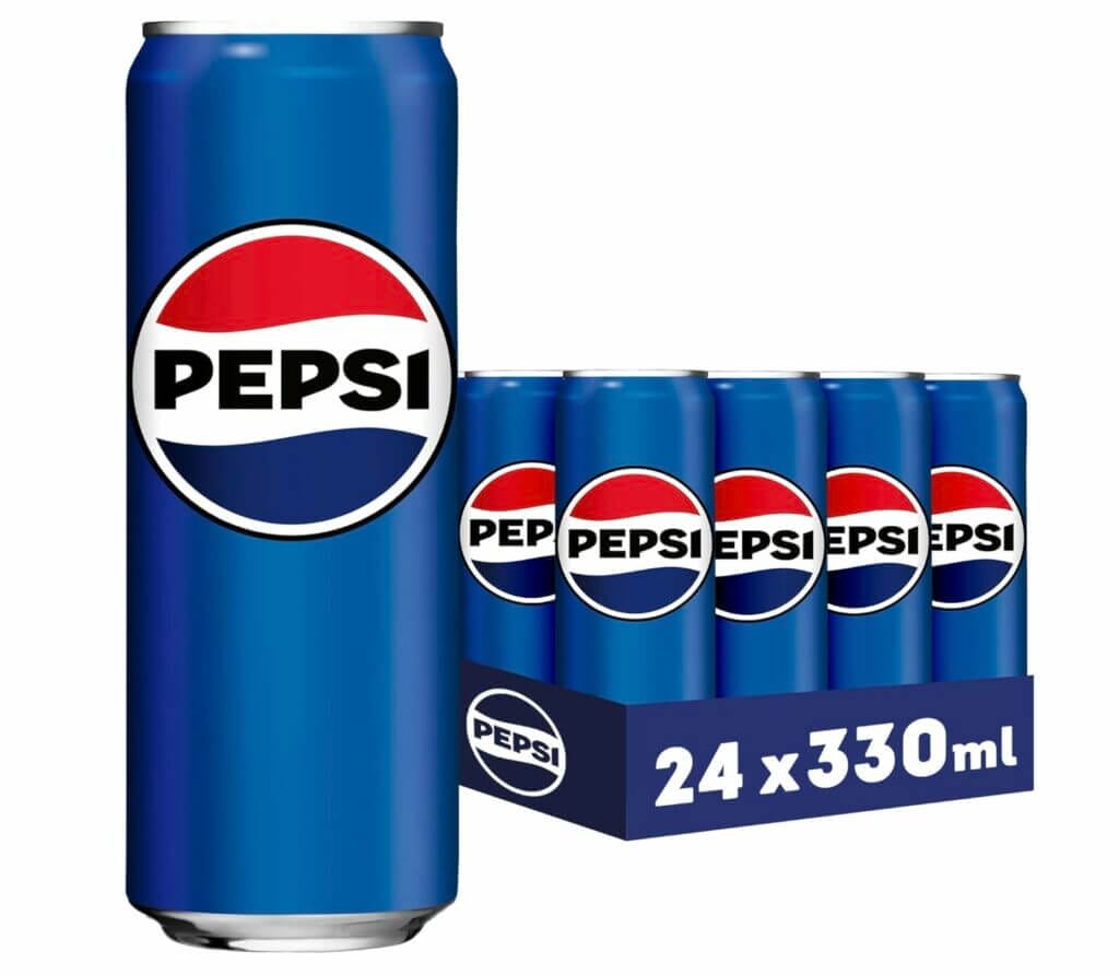 Pepsi Cola, Koffeinhaltige Cola in der Dose, EINWEG Dose (24 x 0.33 l) – 52% Rabatt