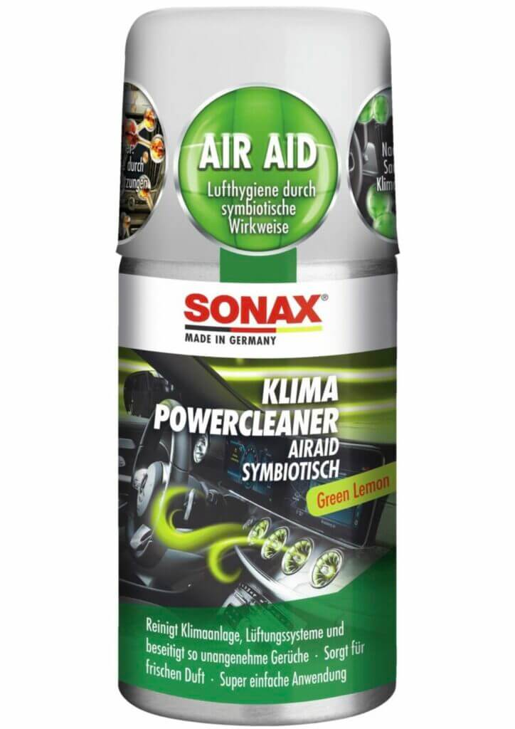 SONAX KlimaPowerCleaner AirAid symbiotisch Green Lemon (100 ml) – 39% Rabatt